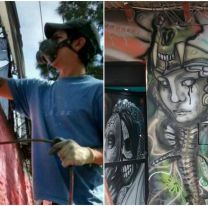 Mauro Ramos, el joven herrero que deja su arte en las paredes de Salta