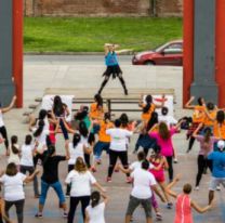 Gran festival en Plaza España / El Día Mundial de la Actividad Física se festeja fuerte