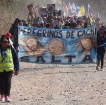 Entre l&aacute;grimas y emoci&oacute;n, los peregrinos de Cachi llegaron a los pies del Se&ntilde;or y la Virgen del Milagro