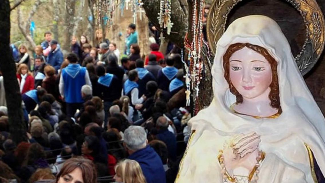 ¡Un momento único! /  Mañana se podrá visitar a la Virgen del Cerro con la presencia de María Livia