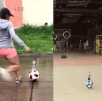 Una salteña se sumó a un reto viral y desafió a Messi