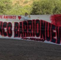 “Te amamos Franco Barrionuevo” la inmensa bandera que apareció en Cafayate