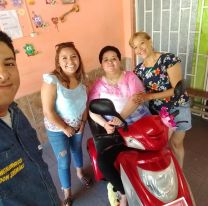 Salteño le construyó a su vecina una “Tricimoto” para que pudiera salir a pasear