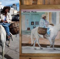 Homenaje: Mirá el cuadro que le hicieron a la tamalera más famosa de Salta