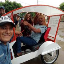 &iexcl;La buena del d&iacute;a! / Un chapista oranense arregl&oacute; el carro de un joven con discapacidad