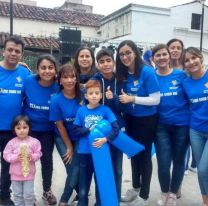 Por más inclusión, Salta se vistió de azul