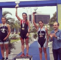 ¡Orgullo salteño! / Delfina lvarez ganó y es tricampeona nacional de triatlón