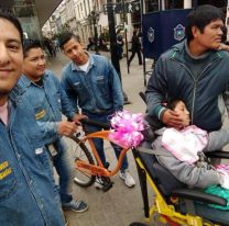 Una vez más el metalúrgico oranense cumplió el sueño de una nena con parálisis cerebral