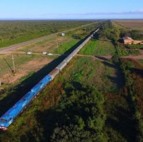 Por primera vez anda un tren con 100 vagones desde Salta a Santa Fe