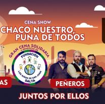¡Todos a colaborar! / Cena show solidaria en Peña Boliche Balderrama con grandes artistas