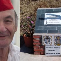 Homenaje de los peregrinos a los familiares del sandwichero David, fallecidos en un accidente