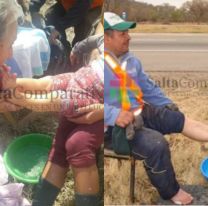 Desde hace 9 años, Oscar se prepara para lavar los pies peregrinos