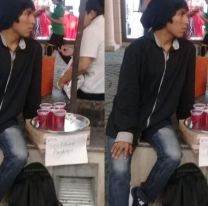 Aplausos para este genio / Es salteño y vende gelatinas para pagarse la carrera universitaria