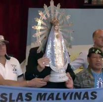 La virgen que cuidó a los soldados argentinos en Malvinas volvió al país