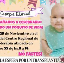 Eluney tiene leucemia, cumple un añito y le urge un trasplante de médula osea