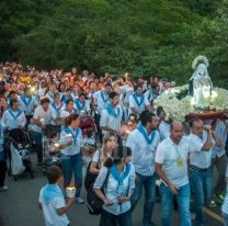 Más de 40 mil peregrinos participarán de la procesión de Luces hacia la Virgen del Cerro