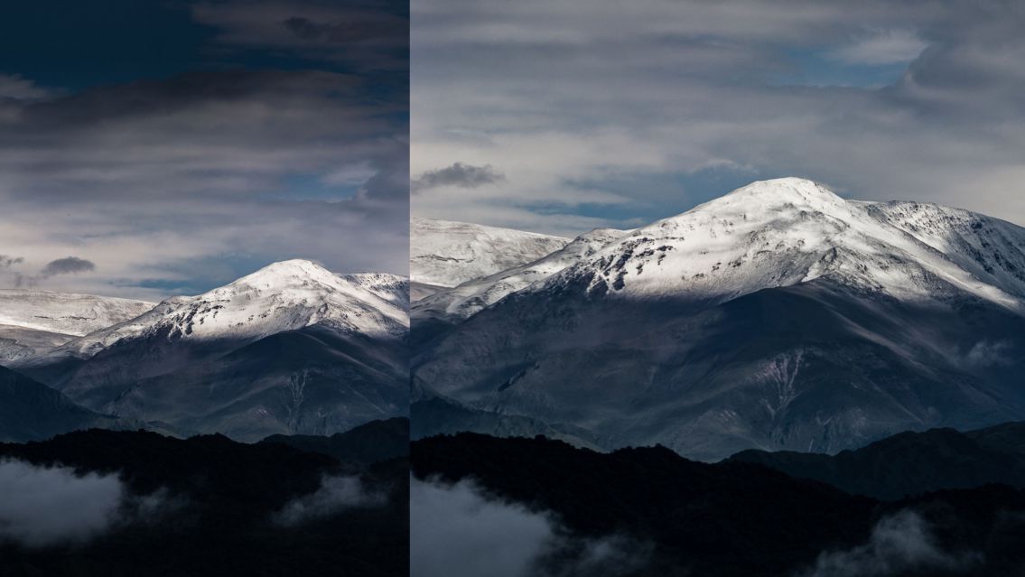 Bello amanecer en Salta: cerros cubiertos de un &#8220;manto blanco&#8221;