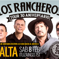 Gran expectativa por el show de Los Rancheros en Salta: quedan pocas entradas