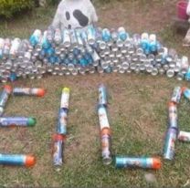 Juntan latas de lanzanieves para ayudar a la familia de una nena que tiene un tumor