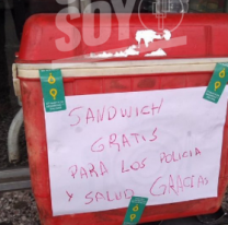 Negocio salteño brinda sandwichs gratis para personal policial y de la salud