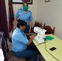 Agentes del Servicio Panitenciario fabrican barbijos para uso de sus compañeros
