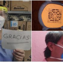 Docentes salteños armaron barbijos para luchar contra el coronavirus