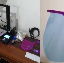 Salteño hace viseras sanitarias con una impresora 3D: solicita la colaboración de todos
