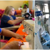 El Hospital del Milagro fabrica barbijos y ropajes para combatir al coronavirus