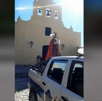 VIDEO | Con la gente en sus casas, sacaron en procesi&oacute;n a San Jos&eacute; en Cachi