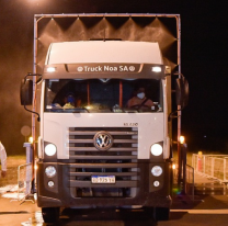 Or&aacute;n instal&oacute; un t&uacute;nel de desinfecci&oacute;n contra el Coronavirus