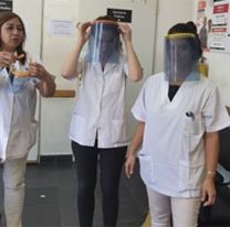 Estudiantes de Cafayate confeccionan m&aacute;scaras faciales en 3D