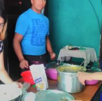 Abuelita de Metán cocina para 40 familias de bajos recursos