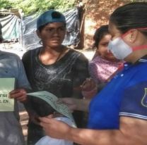 La Policía de Salta concientiza sobre la pandemia a comunidades Wichi