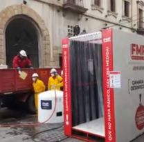 Se instalaron en Salta cámaras de desinfección para prevenir el COVID-19