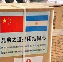 Con una c&eacute;lebre frase del Mart&iacute;n Fierro, China envi&oacute; una donaci&oacute;n de insumos m&eacute;dicos