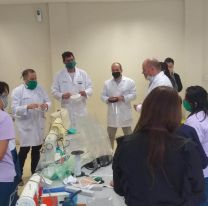 Se entregaron m&aacute;scaras de protecci&oacute;n facial en el hospital San Bernardo