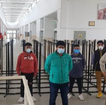 Voluntarios de la t&eacute;cnica de Campo Quijano realizaron 190 portasueros para centros Covid-19