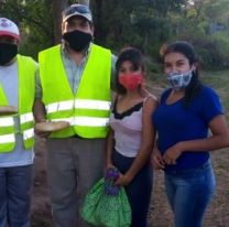 Alumnos solidarios preparan y donan alimentos al personal policial