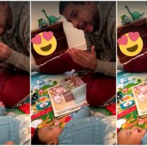 Es sordo y todas las noches le relata un cuento a su bebé con lenguaje de señas