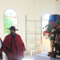 Entronizaron a San Francisco Solano en El Galpón