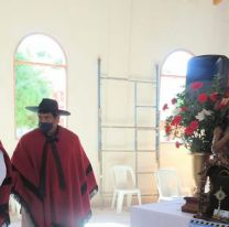 Entronizaron a San Francisco Solano en El Galpón