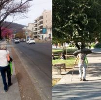 La abuela m&aacute;s famosa de Salta: camina durante horas y la saluda todo el barrio
