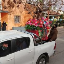 EL GALP&Oacute;N | Con la gente en sus casas, sacaron en procesi&oacute;n a San Francisco Solano