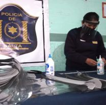 Policias comunitarios siguen con la confección de elementos de protección