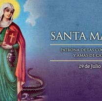 Hoy la Iglesia celebra a Santa Marta