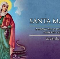 Hoy la Iglesia celebra a Santa Marta