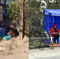Hace 25 años que vende diarios en San Lorenzo y los vecinos la reconocieron con un gran gesto