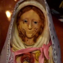Aseguran que la Virgen de la Rosa Mística de Salta volvió a llorar sangre