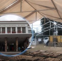 Montan carpas en el San Bernardo para descomprimir la atención sanitaria