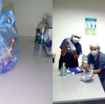 Enfermeras salte&ntilde;as se emocionaron hasta las lagrimas con &eacute;ste obsequio